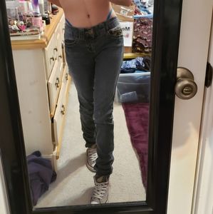 Y2K Tyte Low Rise Distressed Skinny Jeans